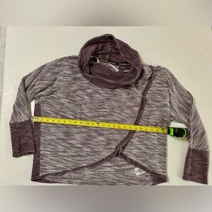 Calvin Klein Marled Plum Cowl Neck Sweater